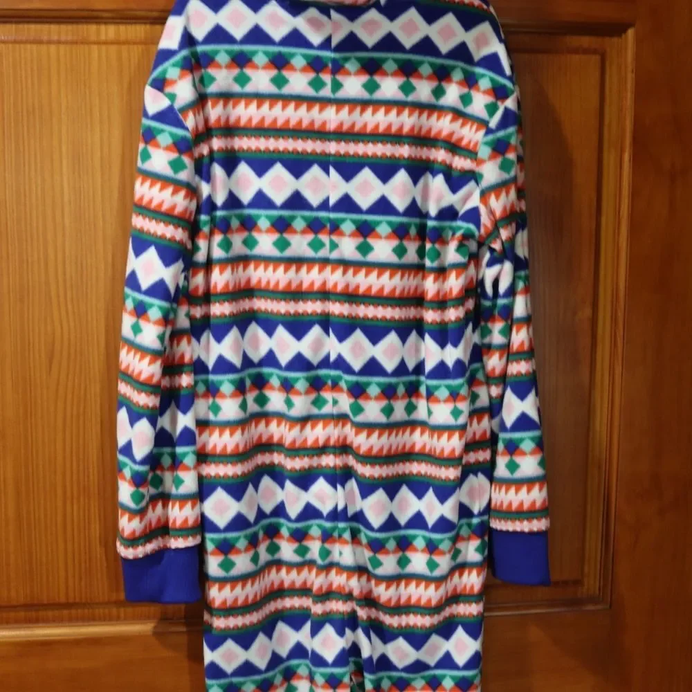 Old Navy Gender Neutral One Piece Hooded Micro Fleece Family Matching Pajamas XL